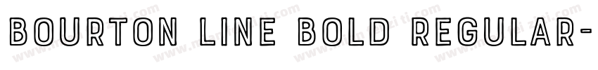 Bourton Line Bold Regular字体转换